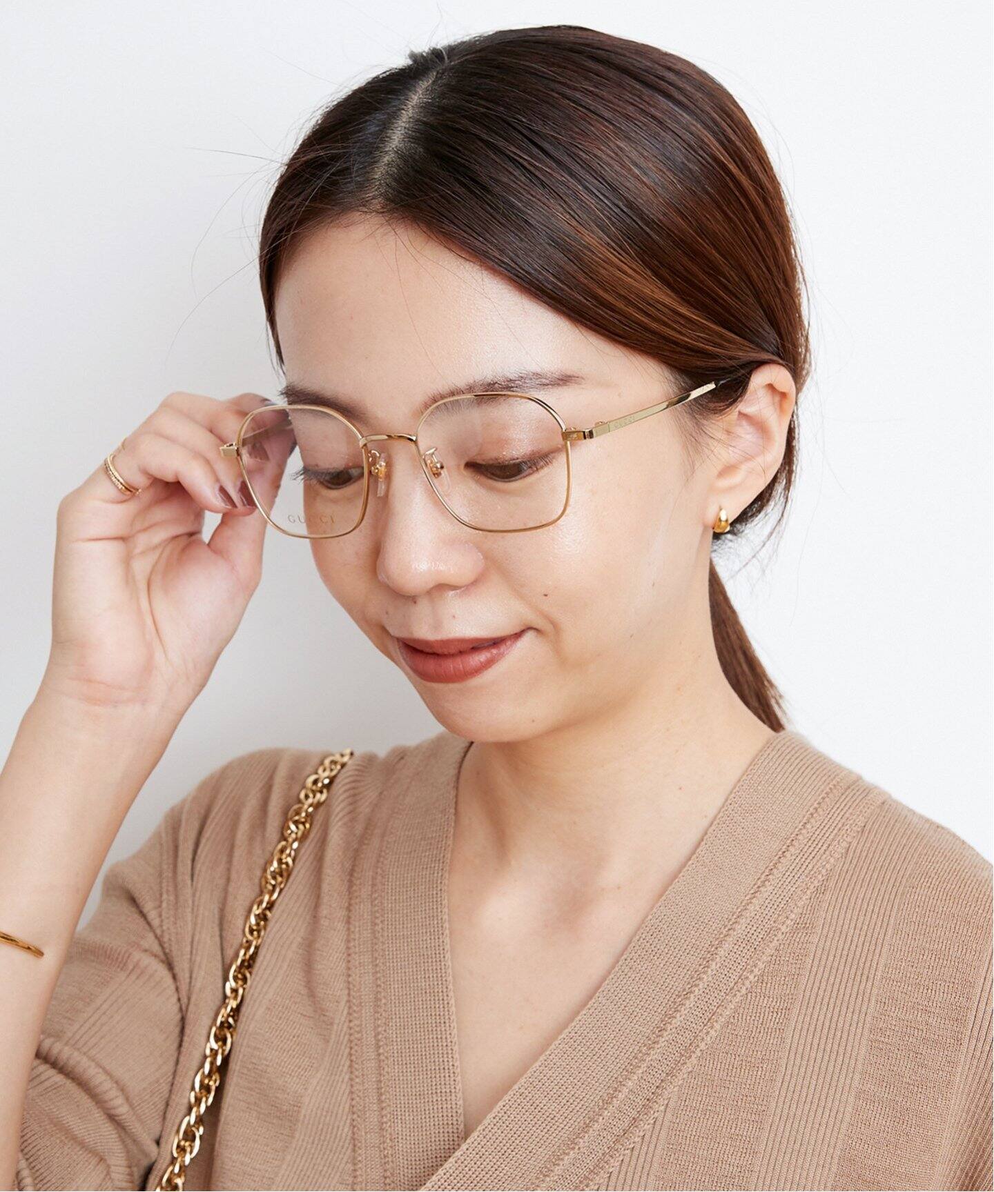 GUCCI/グッチ】 GOLD FRAME メガネ（メガネ）｜MUSE de Deuxieme 