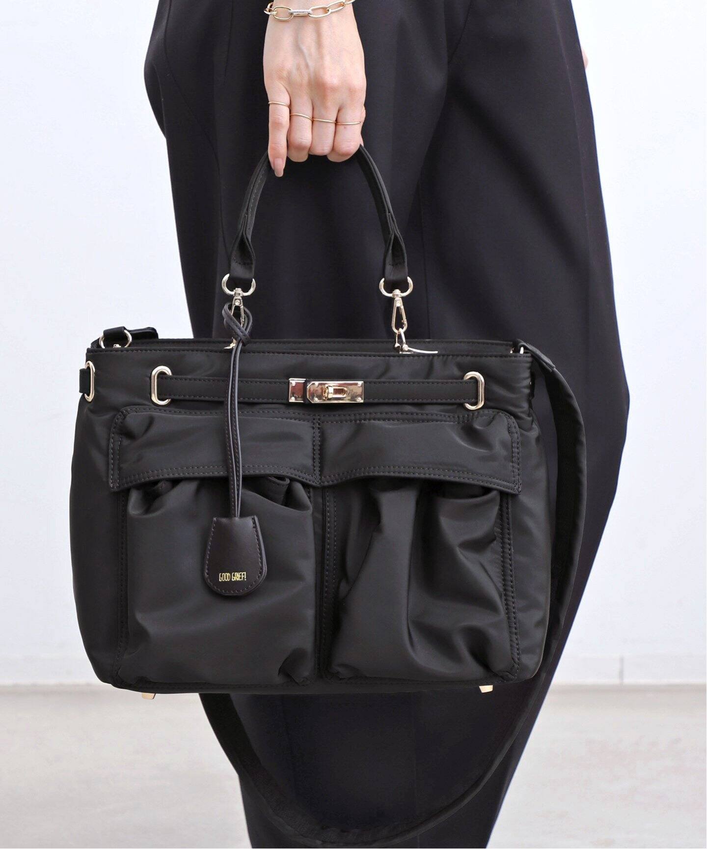 GOOD GRIEF!/グッドグリーフ】 Belted Shoulder Bag(Large  