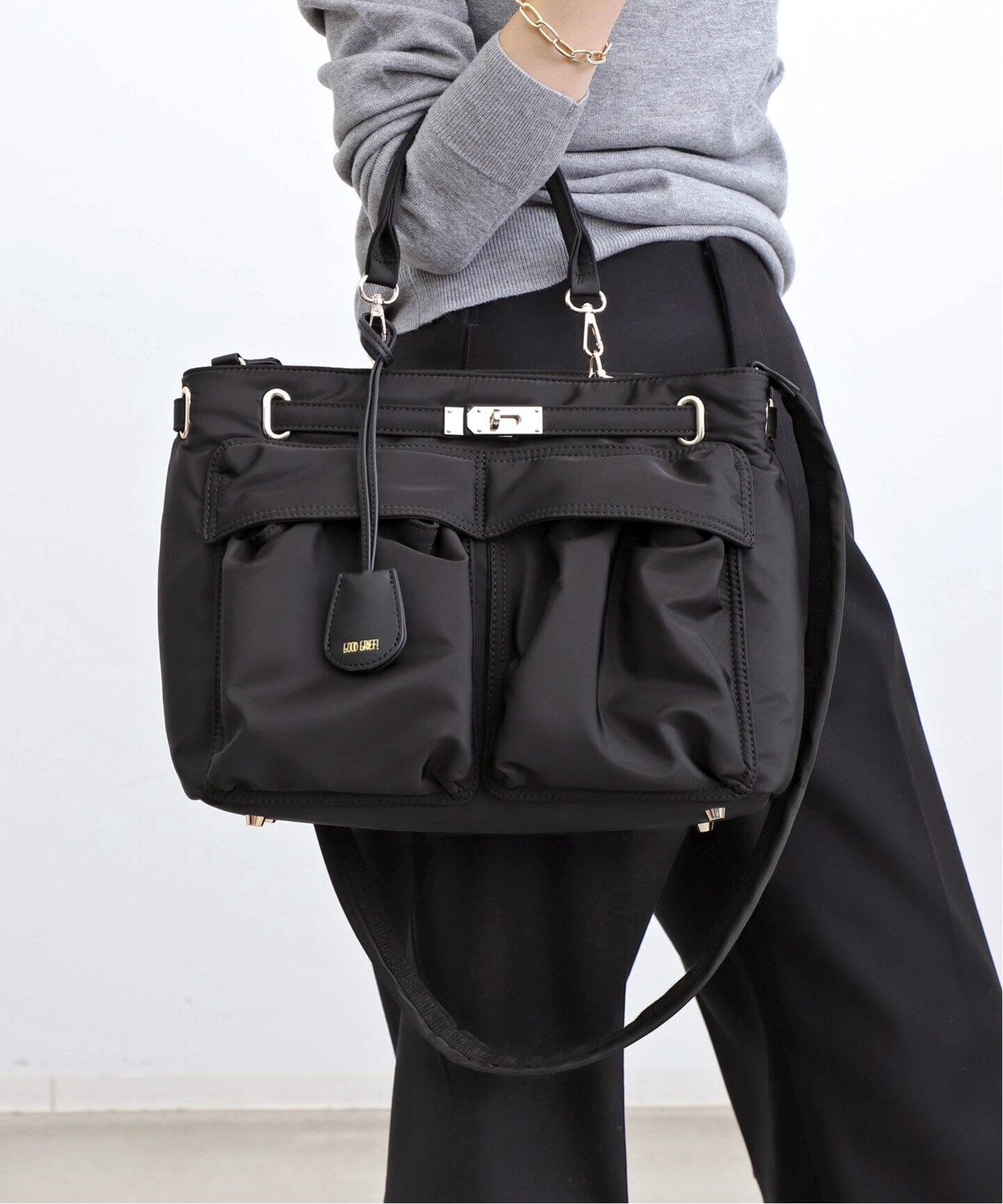 GOOD GRIEF!/グッドグリーフ】 Belted Shoulder Bag(Large  