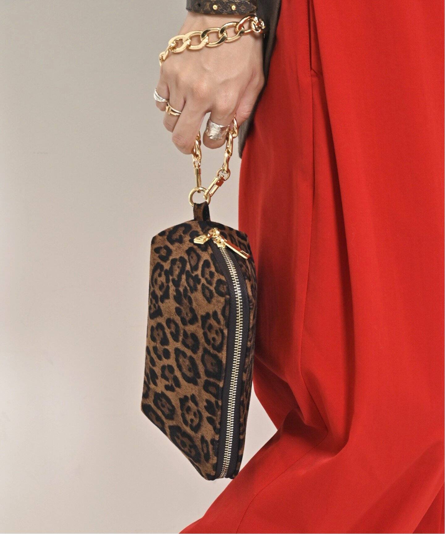 GOOD GRIEF!/グッド グリーフ】 LEOPARD POUCH BAG（ポーチ）｜L  