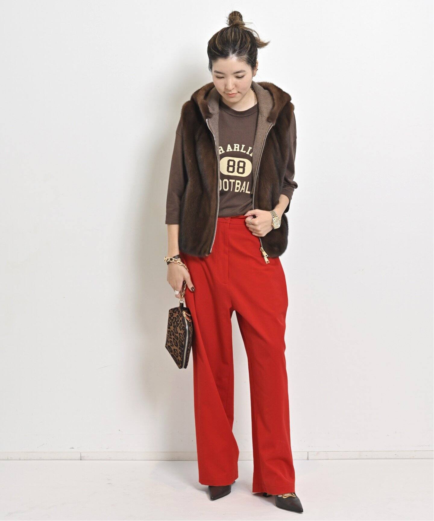 GOOD GRIEF!/グッド グリーフ】 LEOPARD POUCH BAG（ポーチ）｜L  