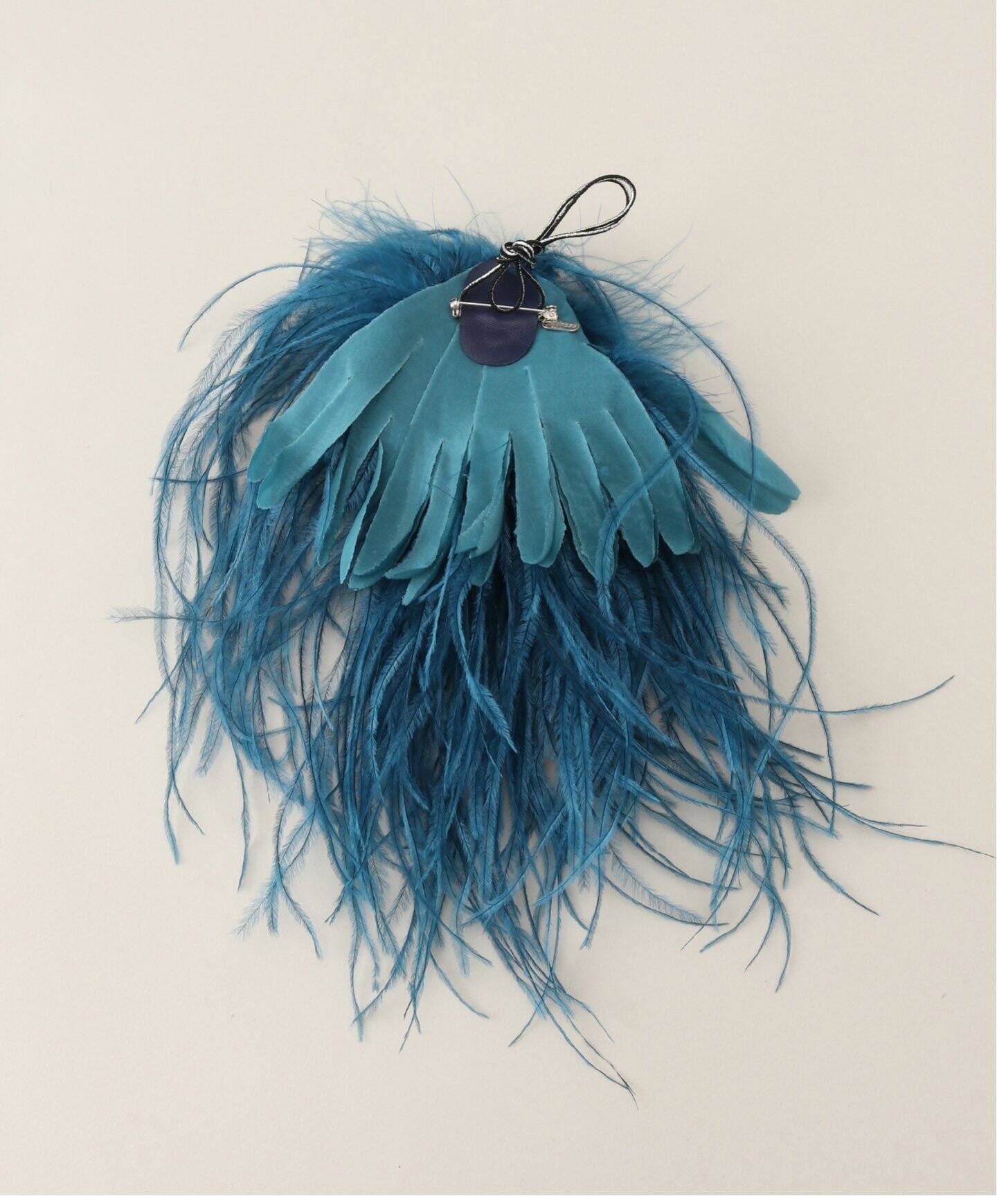 INDRESS/インドレス】 Ostrich feather brooch（コサージュ）｜L 