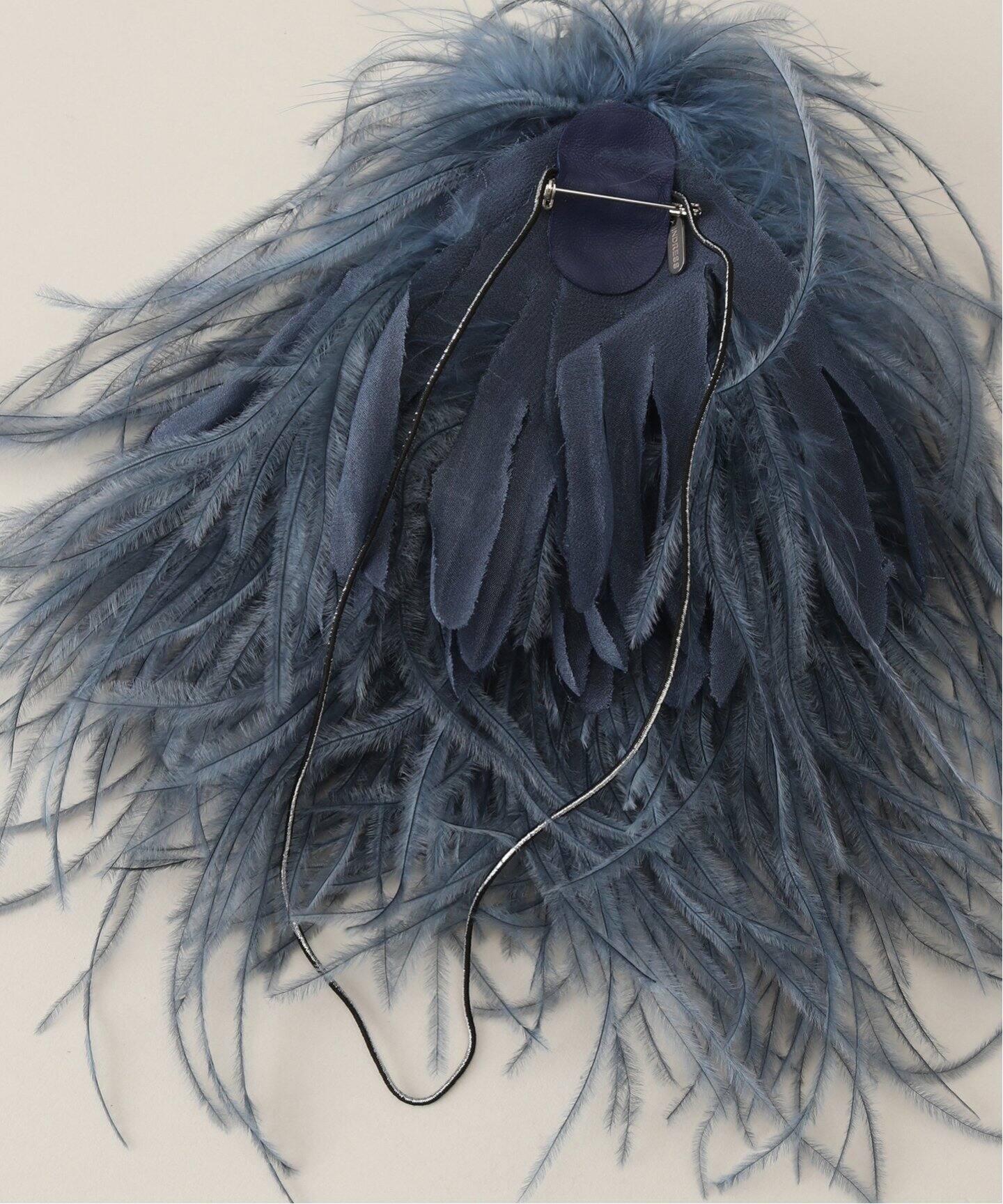 INDRESS/インドレス】 Ostrich feather brooch（コサージュ）｜L  