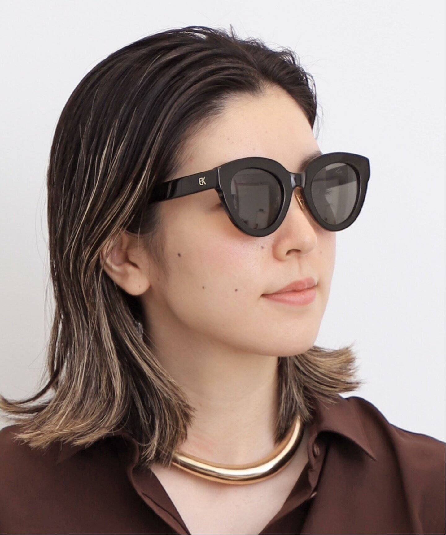 EMMANUELLE KHANH/エマニュエル カーン】 ROUND SUGLASSES（サングラス 