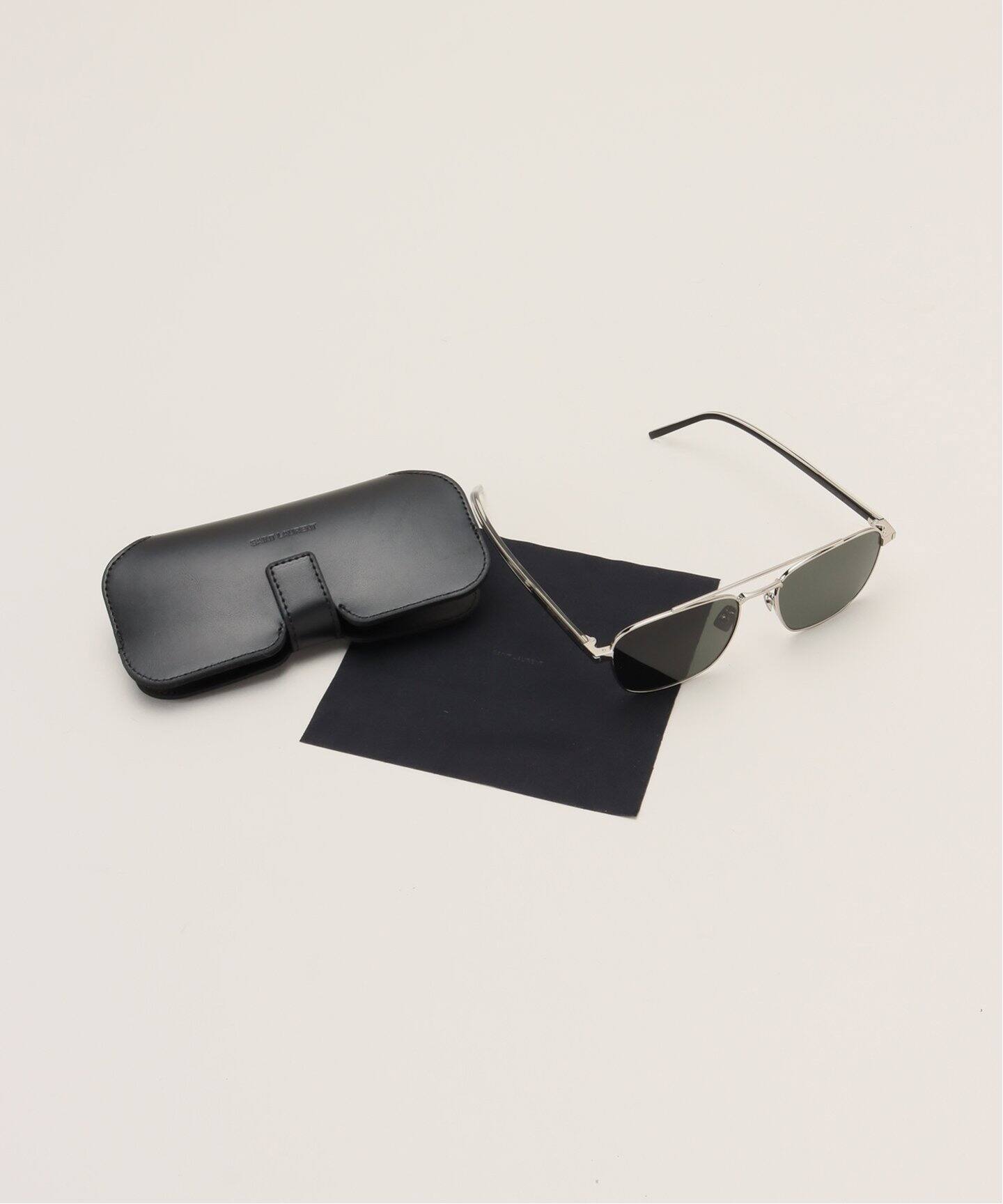 SAINT LAURENT/サン ローラン】 SILVER FRAME SUNGLASSES（サングラス 