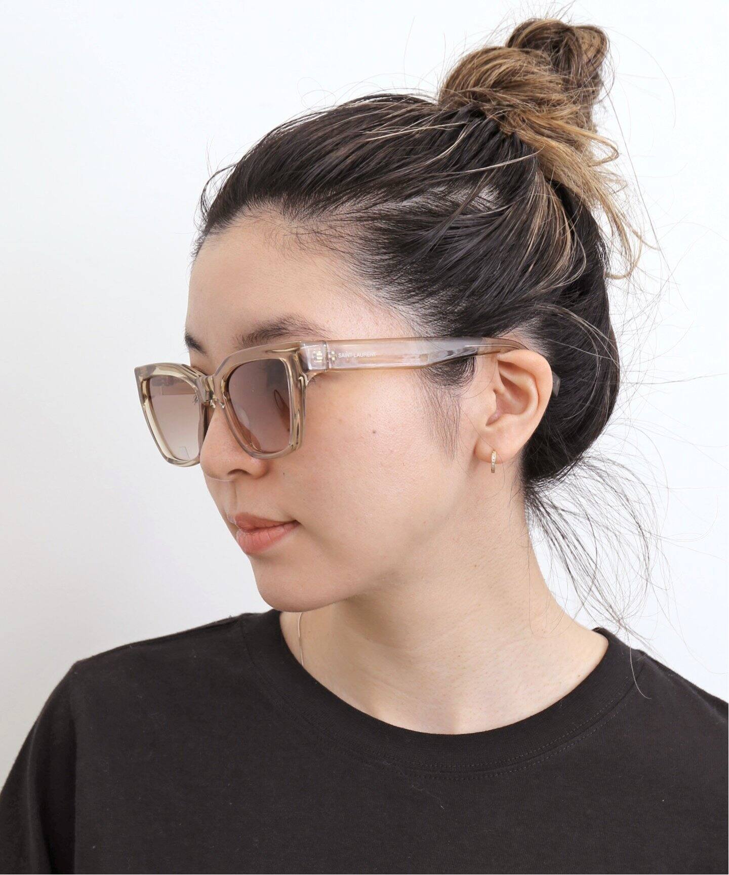 SAINT LAURENT/サン ローラン】 Clear frame sunglass（サングラス 