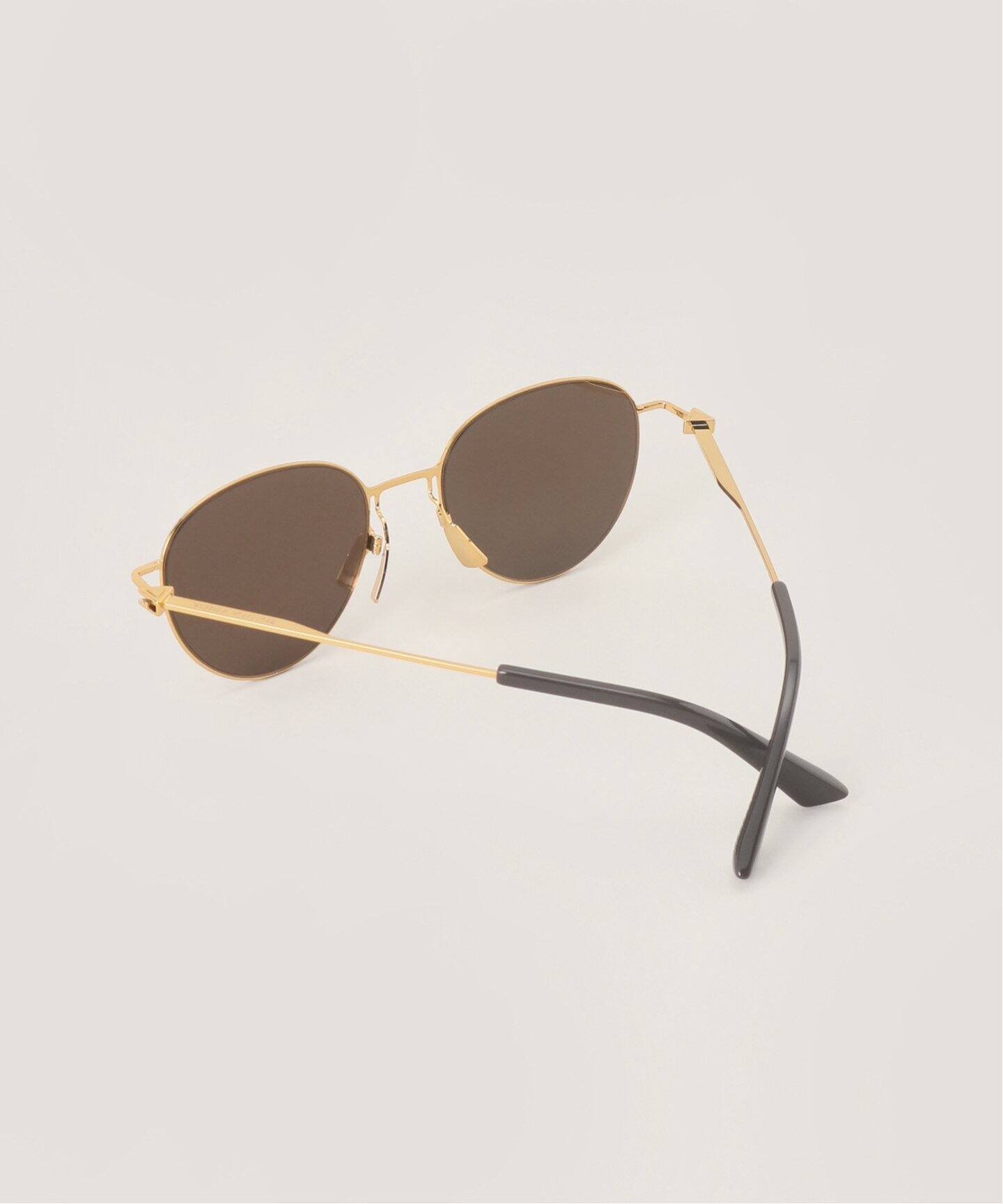 BOTTEGA VENETA/ボッテガ ヴェネタ】 Gold frame Sunglass（サングラス  