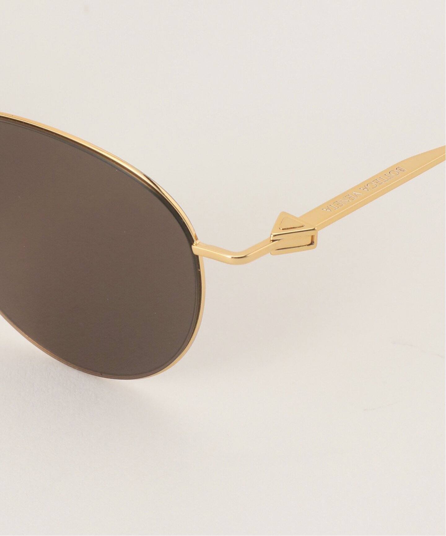 BOTTEGA VENETA/ボッテガ ヴェネタ】 Gold frame Sunglass（サングラス  