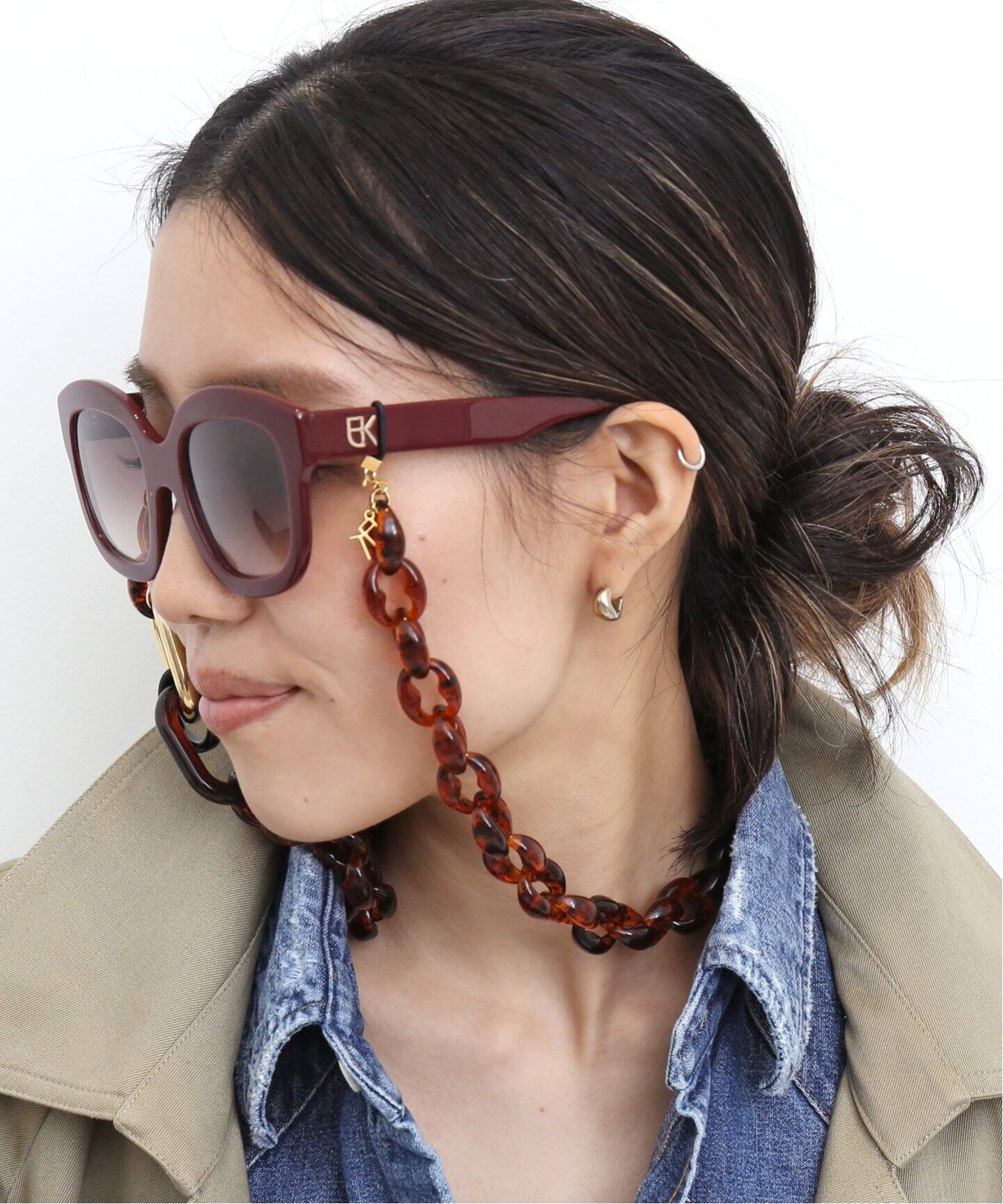 EMMANUELLE KHANH/エマニュエル カーン】 CURVEY SUNGLASS（サングラス 