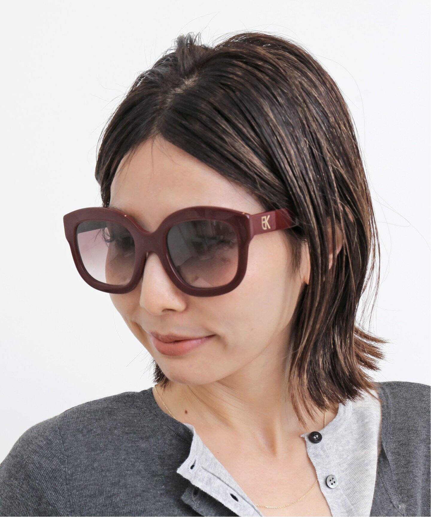 EMMANUELLE KHANH/エマニュエル カーン】 CURVEY SUNGLASS（サングラス 
