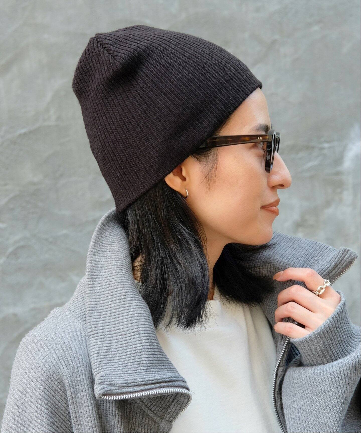 ウールカシミヤニットビーニー（ニットキャップ・ビーニー）｜AP  