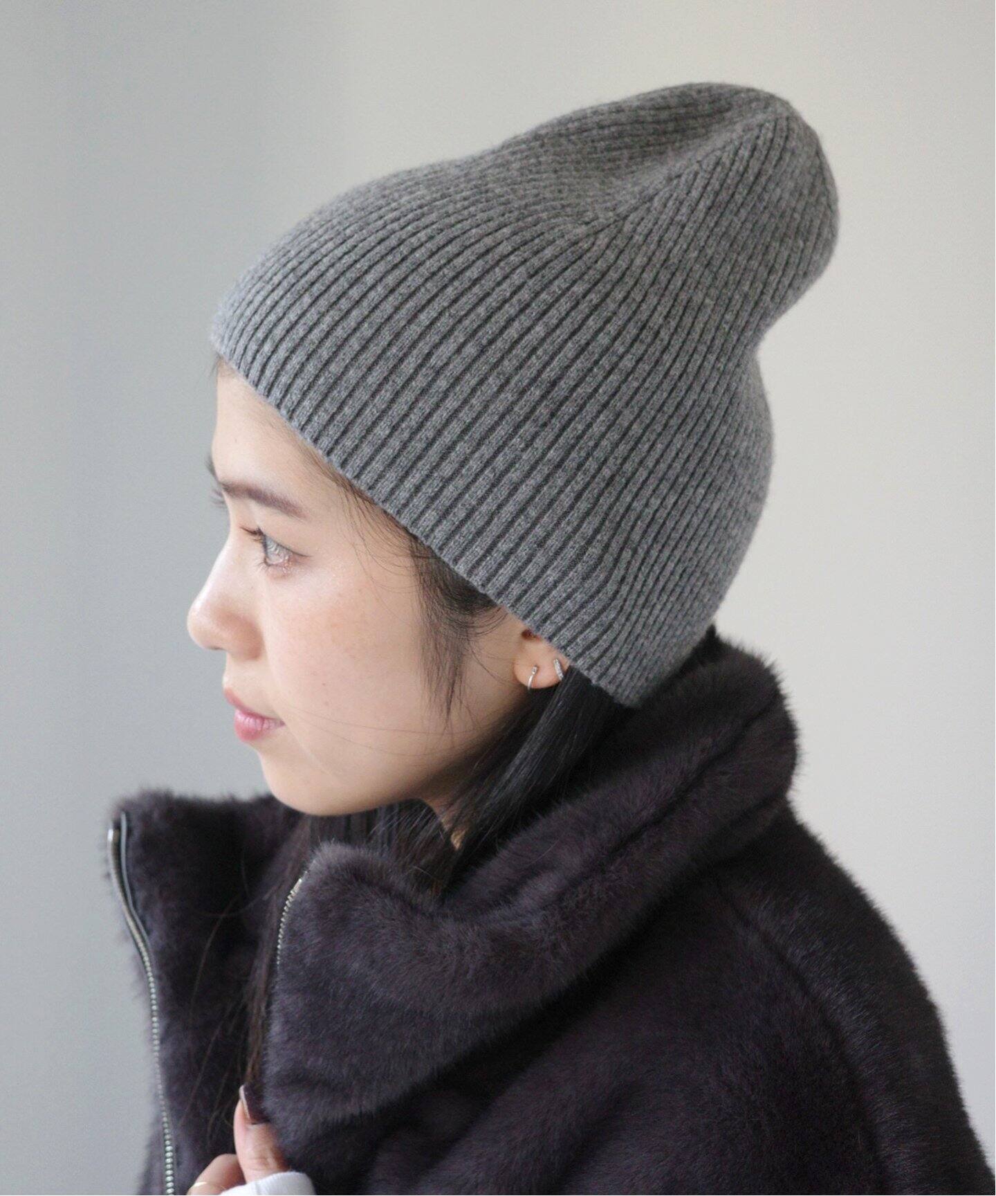 ウールカシミヤニットビーニー（ニットキャップ・ビーニー）｜AP  