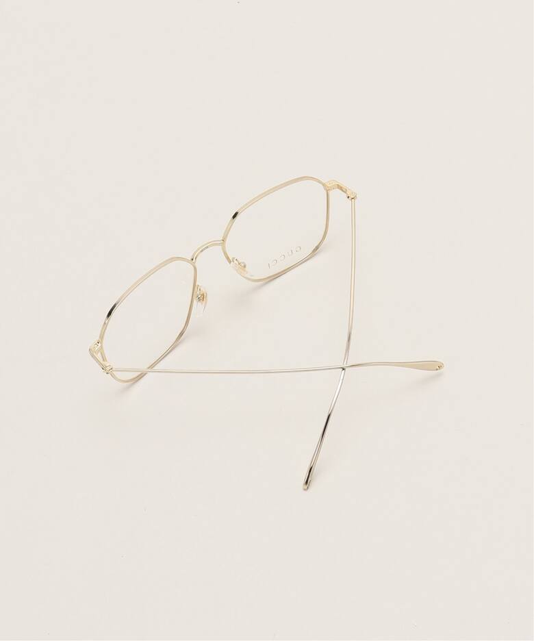 GUCCI/グッチ】メタルフレームアイウェア(GOLD)（メガネ）｜AP STUDIO 