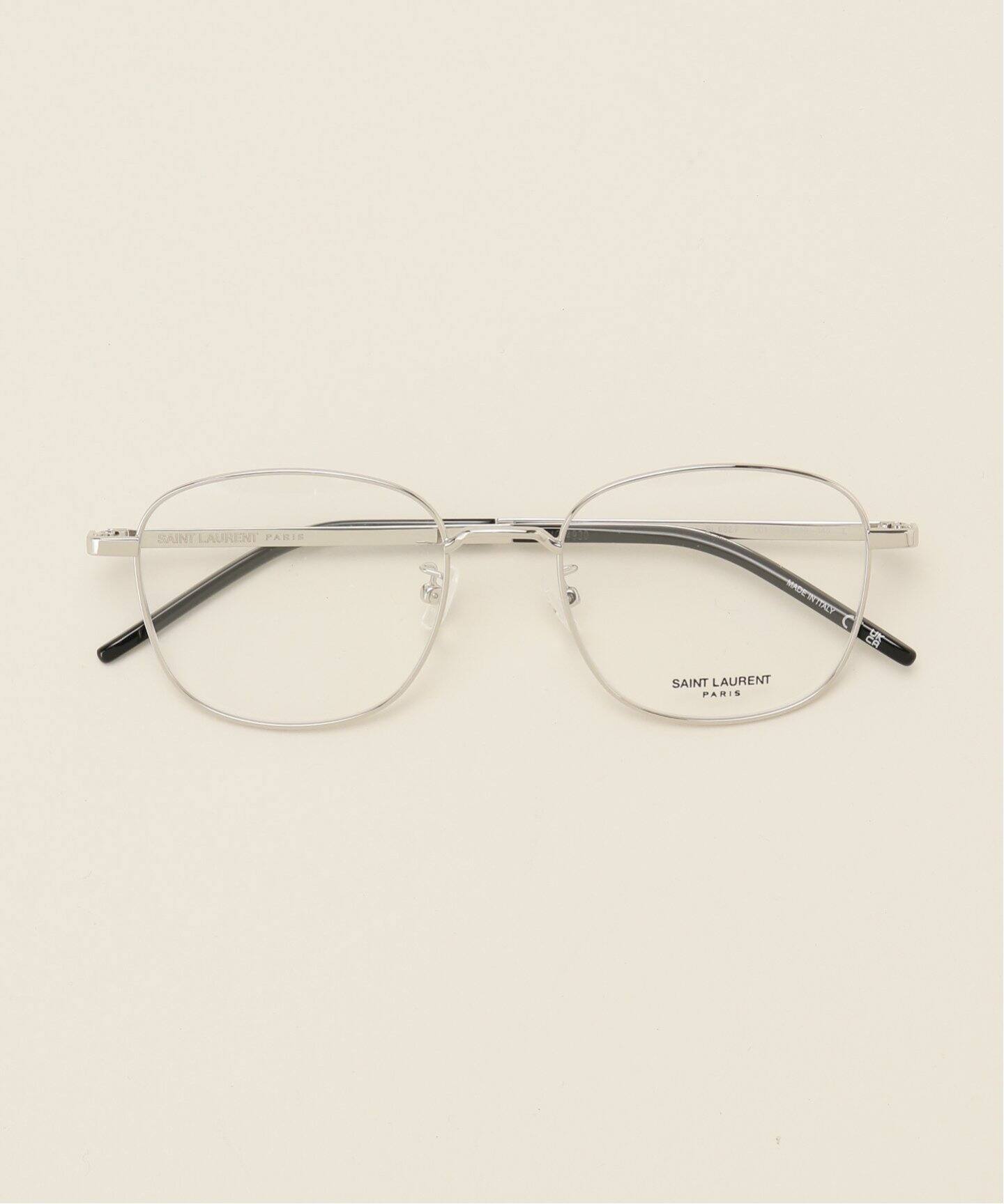 SAINT LAURENT/サンローラン】シルバーフレームアイウェア（メガネ 