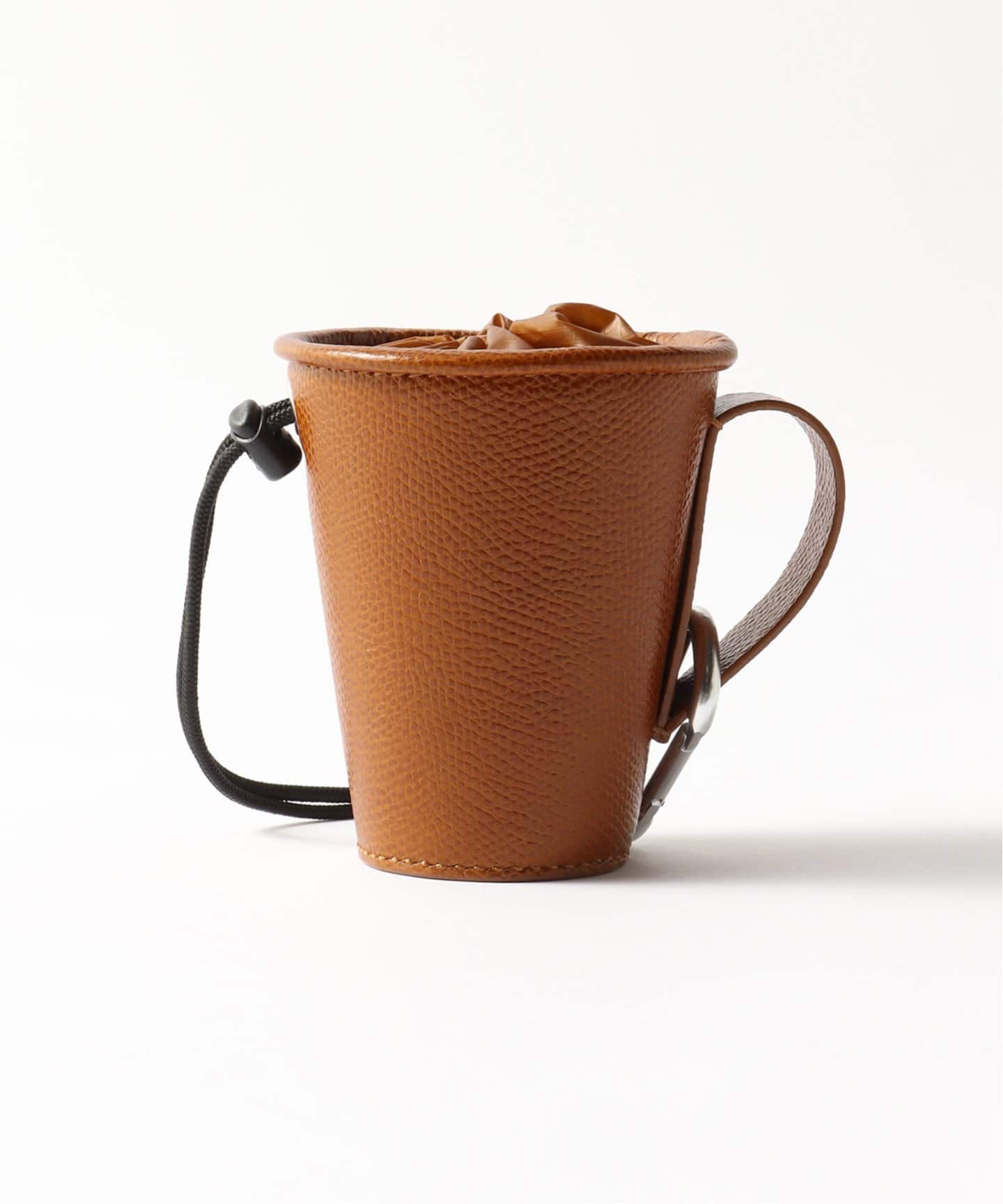 beta postレザーコインケース beta post Molded leather coin case / WOOD - Unlimited lounge