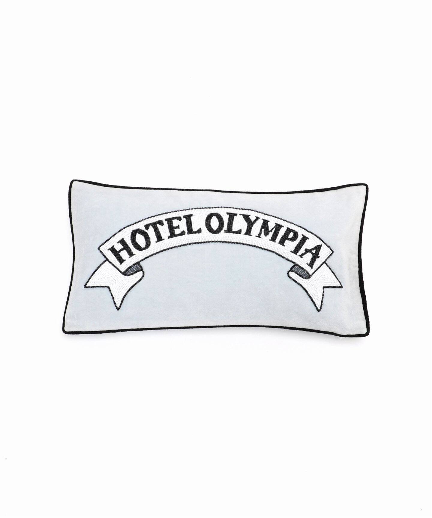 HOTEL OLYMPIA/ホテルオランピア】Ribbon Logo velvet pillow（その他 