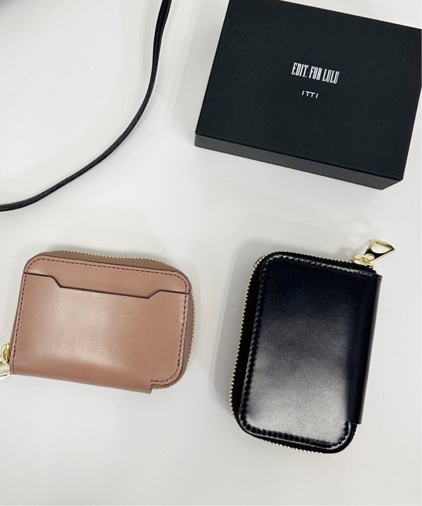 ITTI × EDIT. FOR LULU】別注mini wallet（ブラック）（財布・コイン  