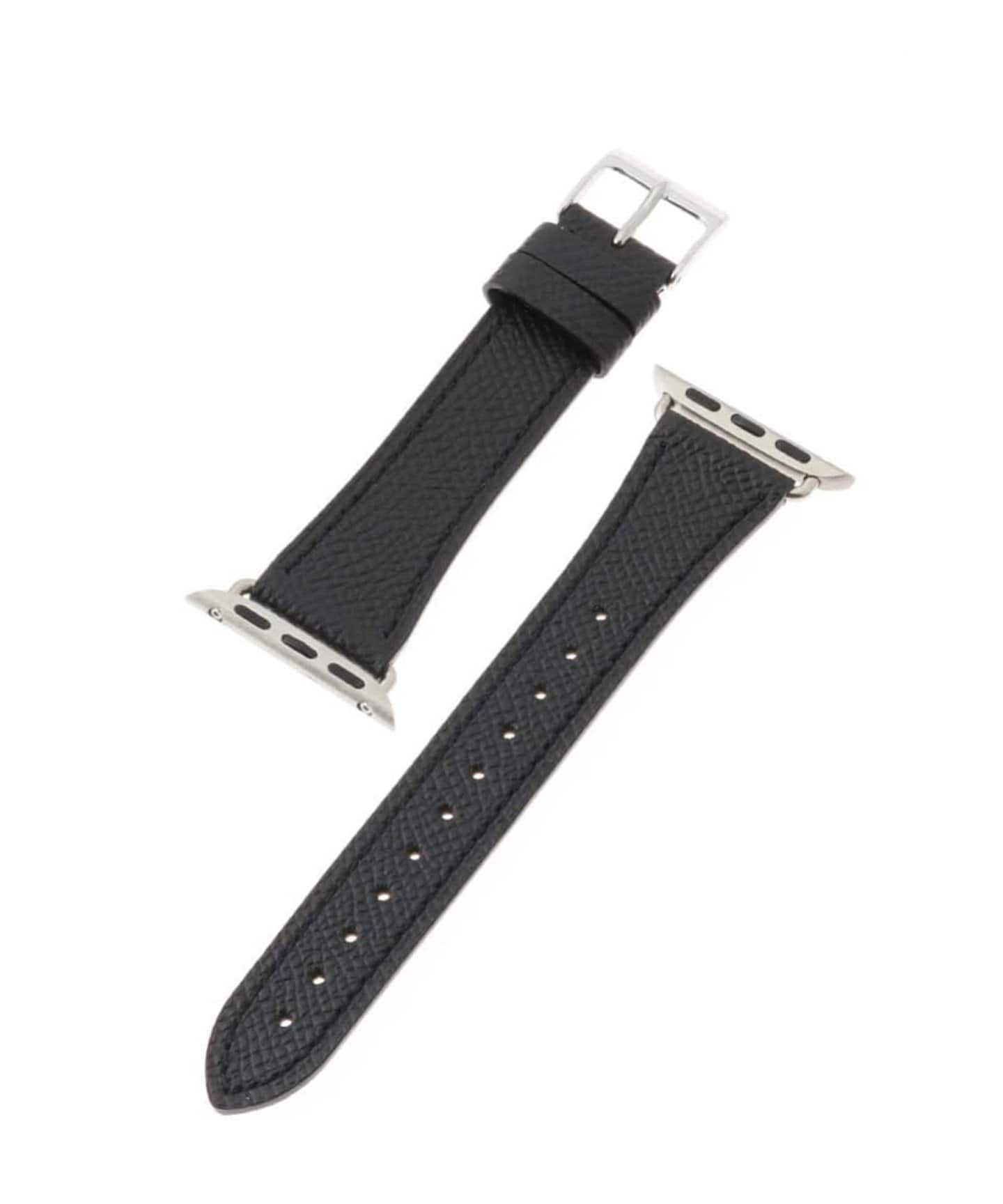 オリジナル　6/13 ベルクロタイプ確認済み KUROCURRANT / クロカラント】Apple watch belt / Epsom leather