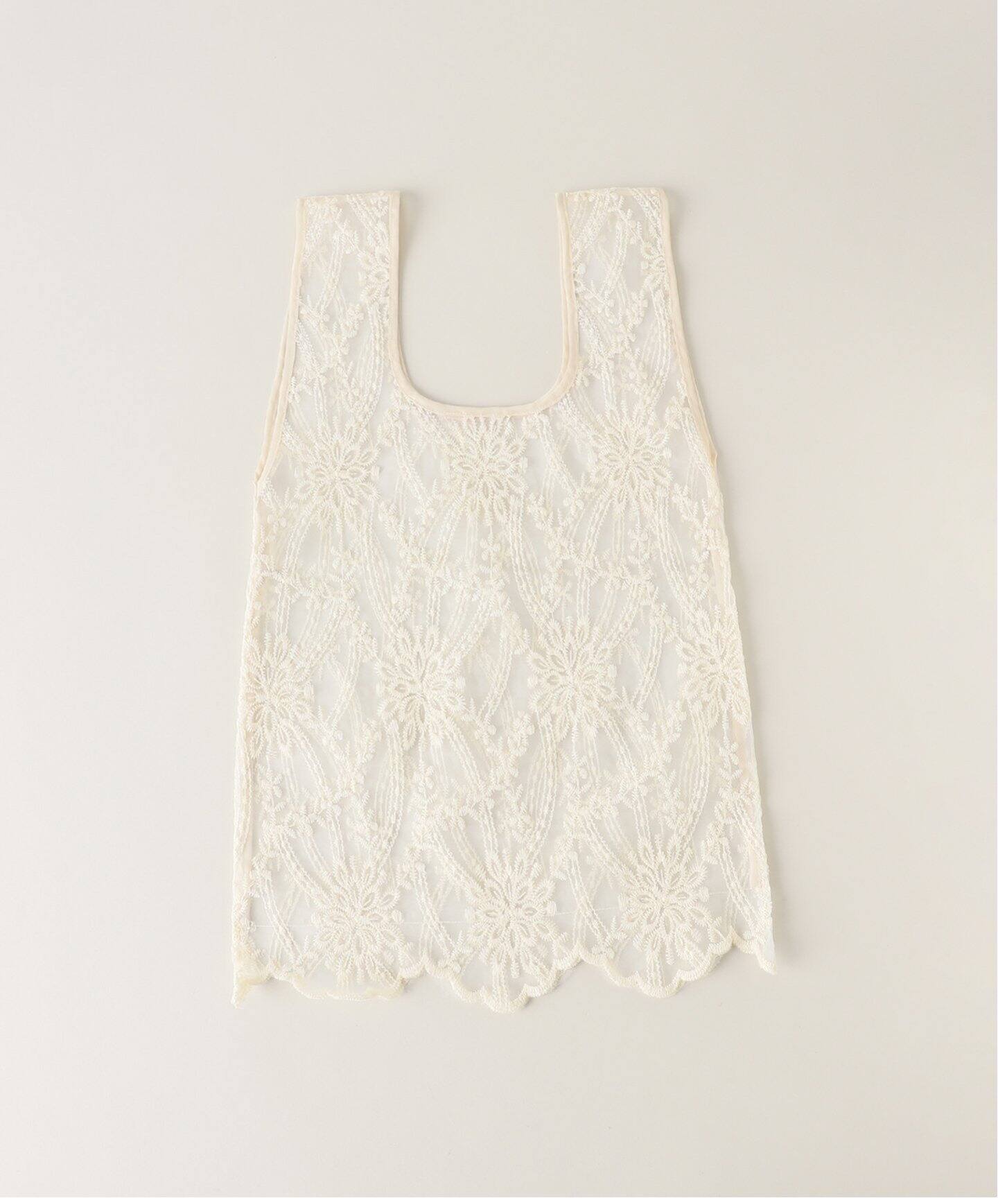 IENA イエナ エンブロイダリーレースジャケット ノーカラー IENA