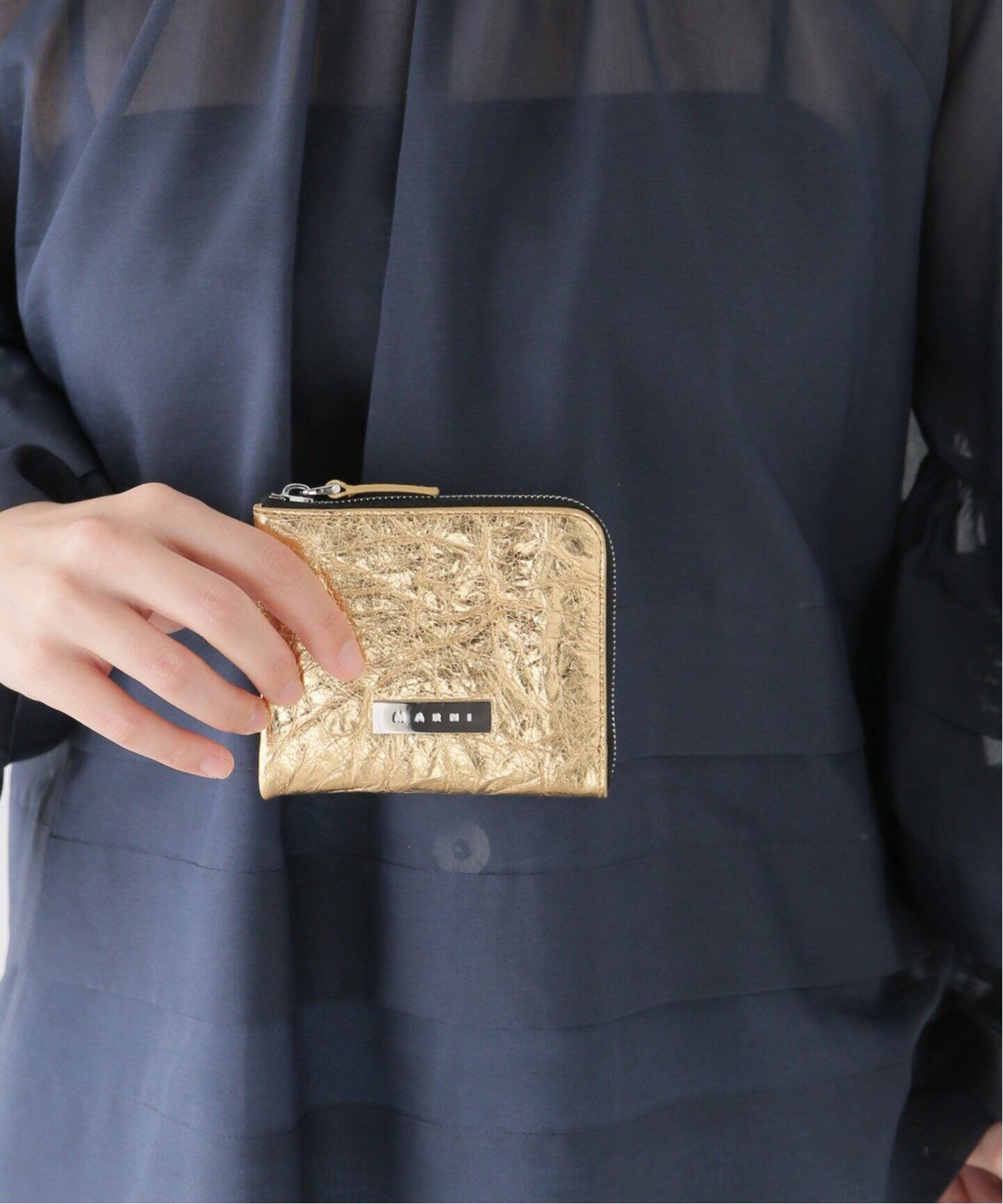 MARNI/マルニ METALLIC ZIP AROUND PFMO0106Q1P6743（財布・コイン 