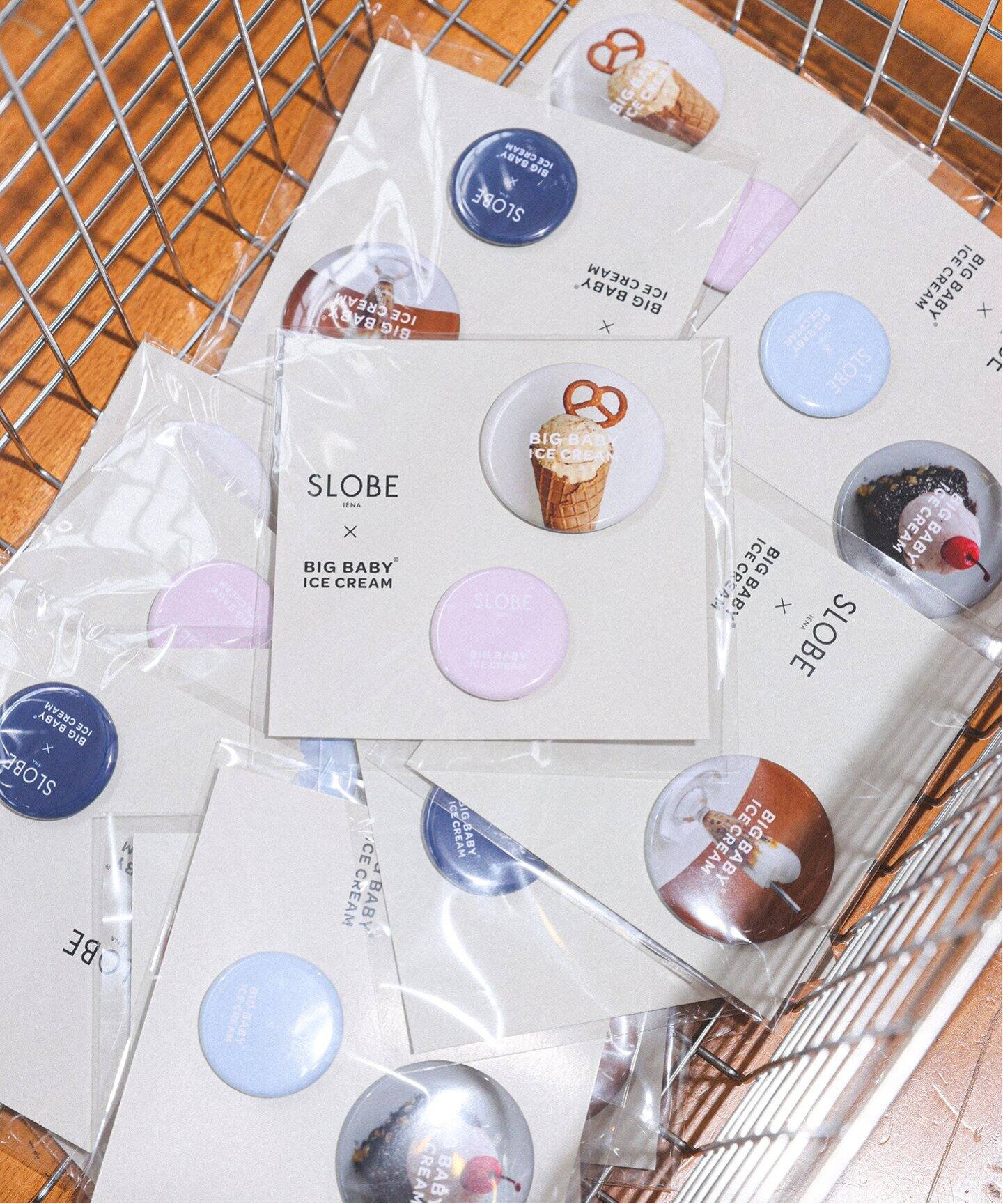 BIG BABY ICE CREAM缶バッチ（その他ファッション小物）｜SLOBE