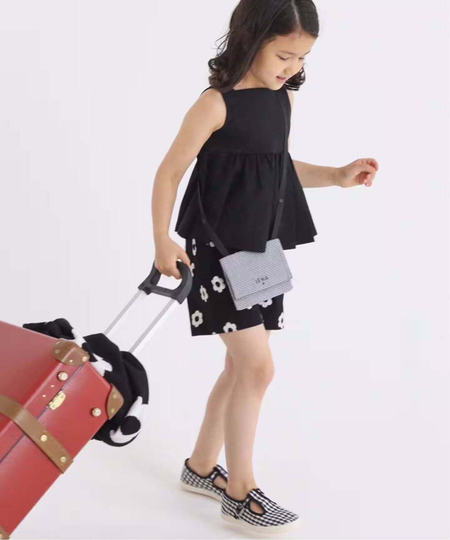 移動ポケット 移動ポシェット マーガレットレース×フリル ドット  