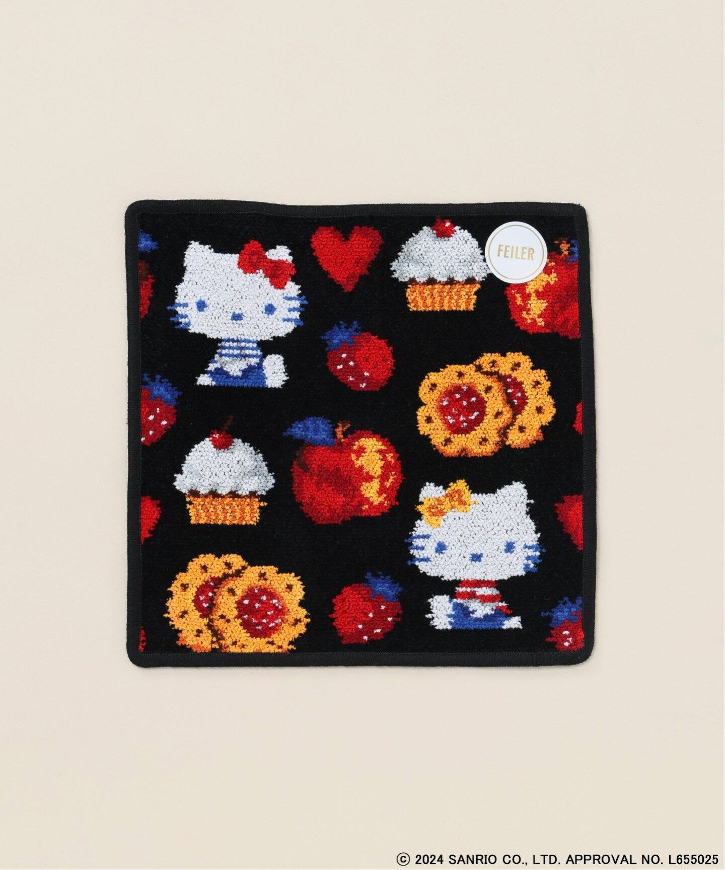 FEILER/フェイラー 別注 DLICIEUX HELLO KITTY 25*25（ハンカチ 
