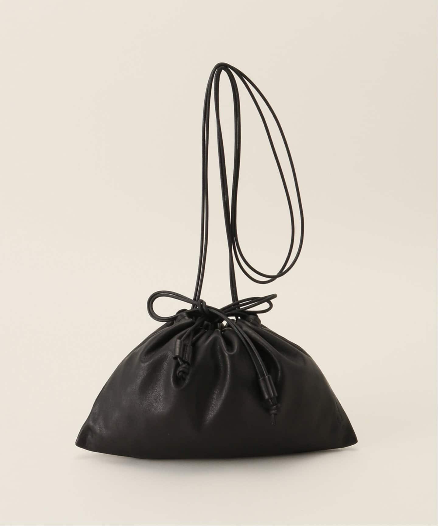 最新最全の Plage Les Tendre leather clutch bag ブラック バッグ