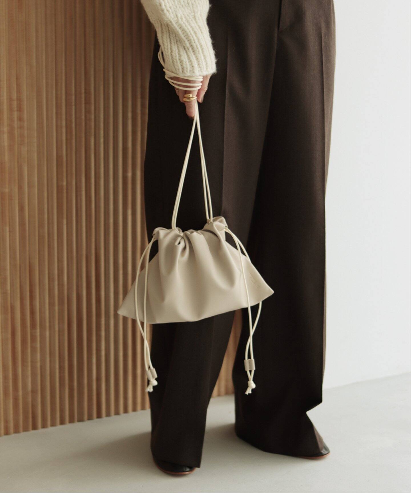 WEB限定追加》les Tendre leather clutch バッグ（ショルダーバッグ 