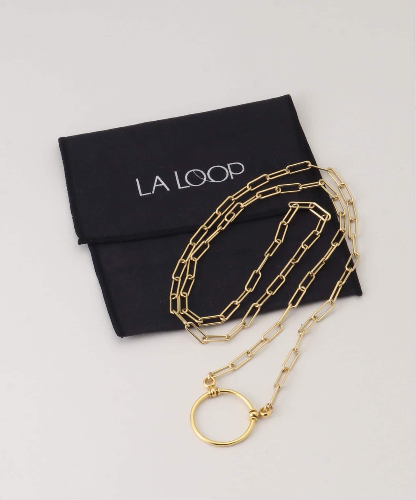 新品　LA Loop ラループ　グラスホルダー　ゴールド　金 LA LOOP/ラ ループ 別注 426L グラスホルダー（その他ファッション小物