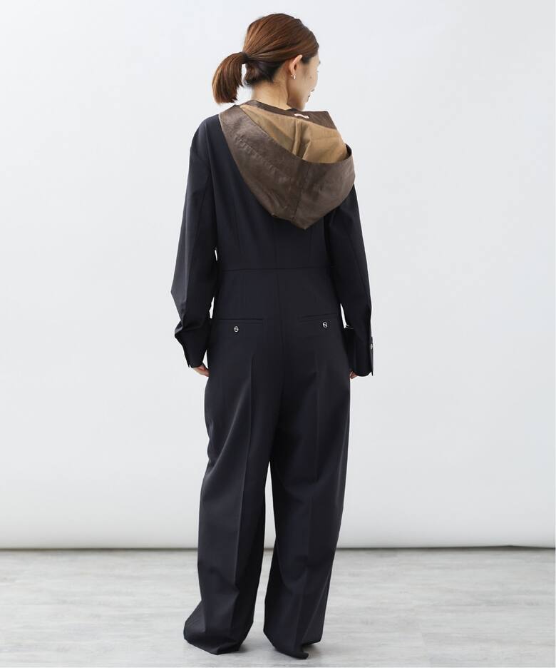 INSCRIRE（アンスクリア）Fake Leather Hoodie I24AWG11A（その他  