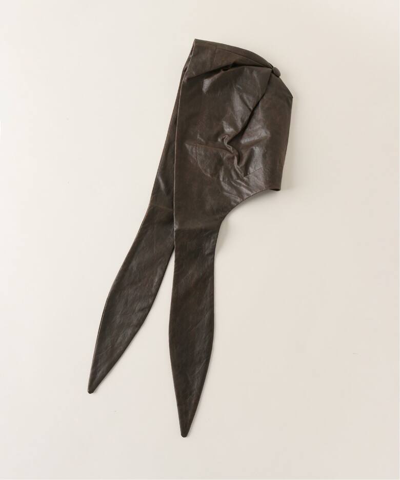 INSCRIRE（アンスクリア）Fake Leather Hoodie I24AWG11A（その他  