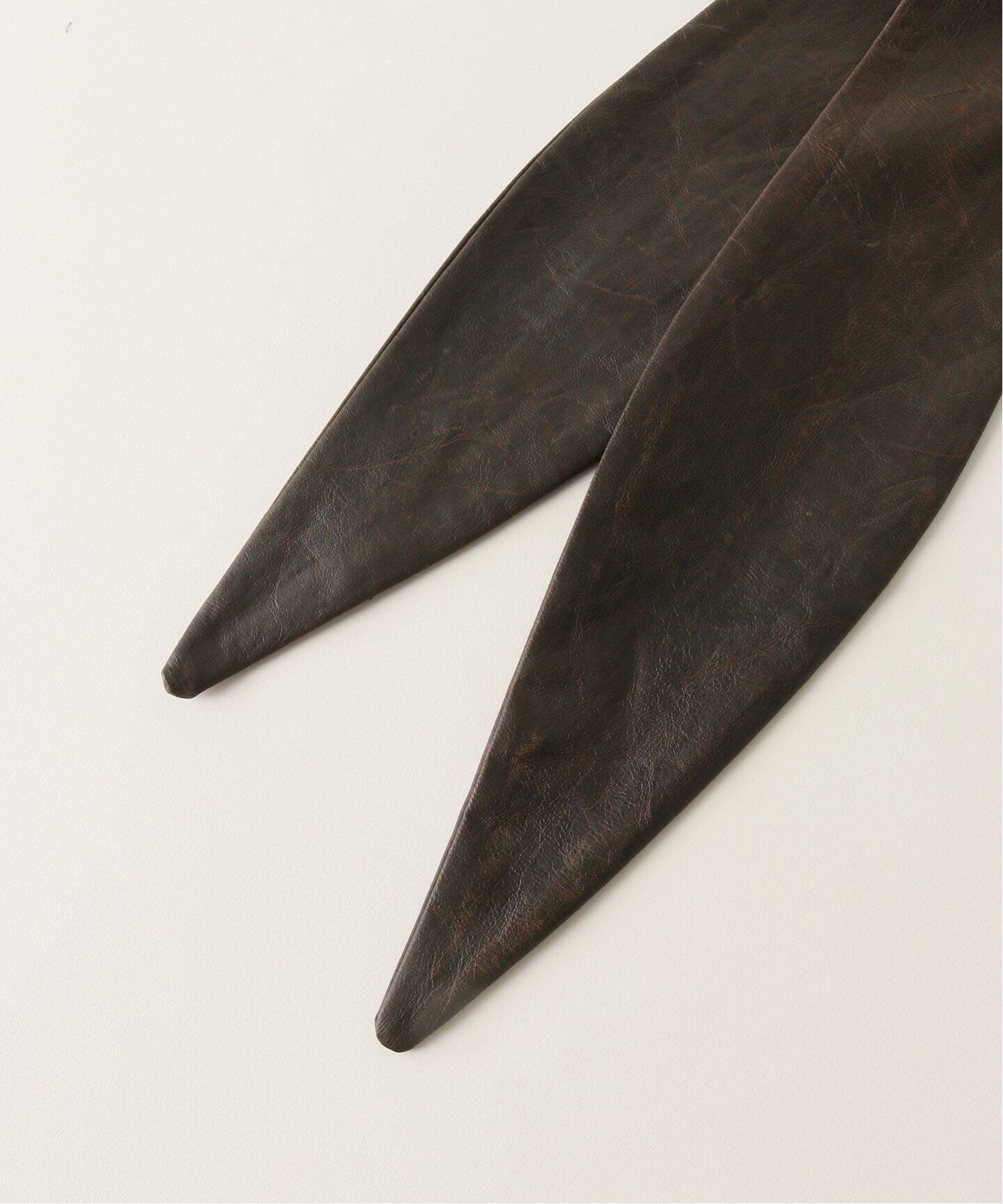 INSCRIRE（アンスクリア）Fake Leather Hoodie I24AWG11A（その他  