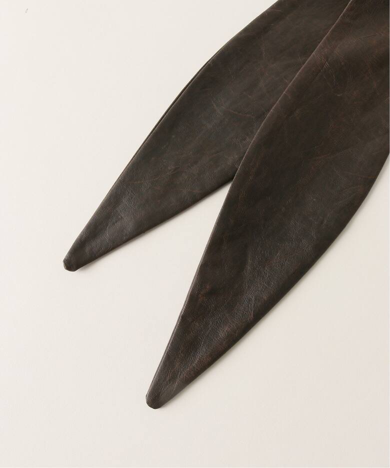 INSCRIRE（アンスクリア）Fake Leather Hoodie I24AWG11A（その他  