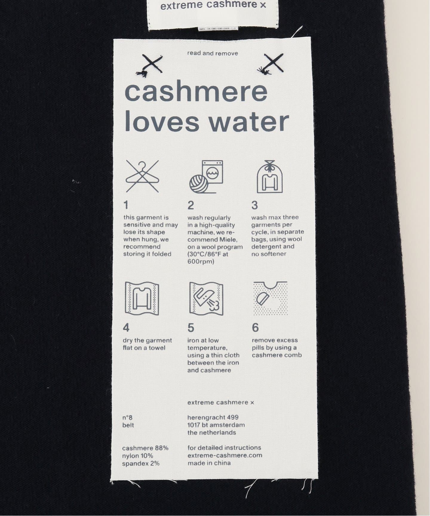 EXTREME CASHMERE （エクストリーム カシミヤ） Tube BELT（チューブ