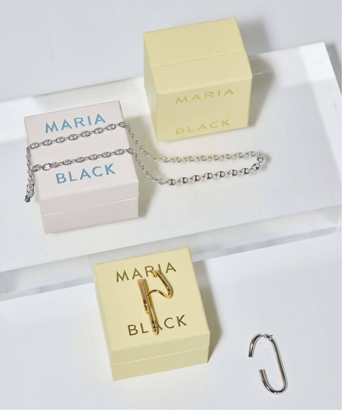 MARIA BLACK/マリアブラック】Oval ピアス※片耳のみ（ピアス  