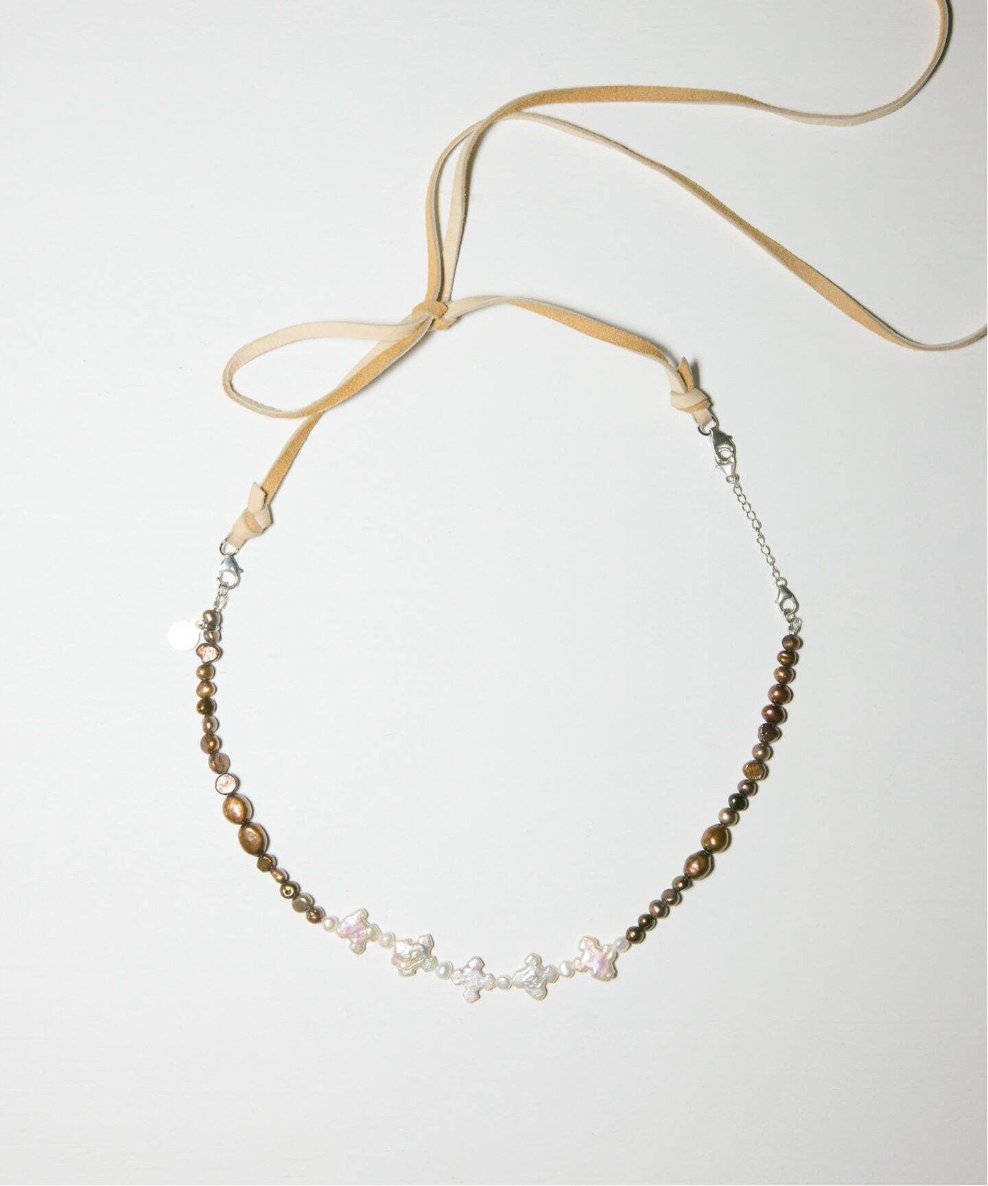 TACHIBANA LINK with leather ribbon：ネックレス（ネックレス 