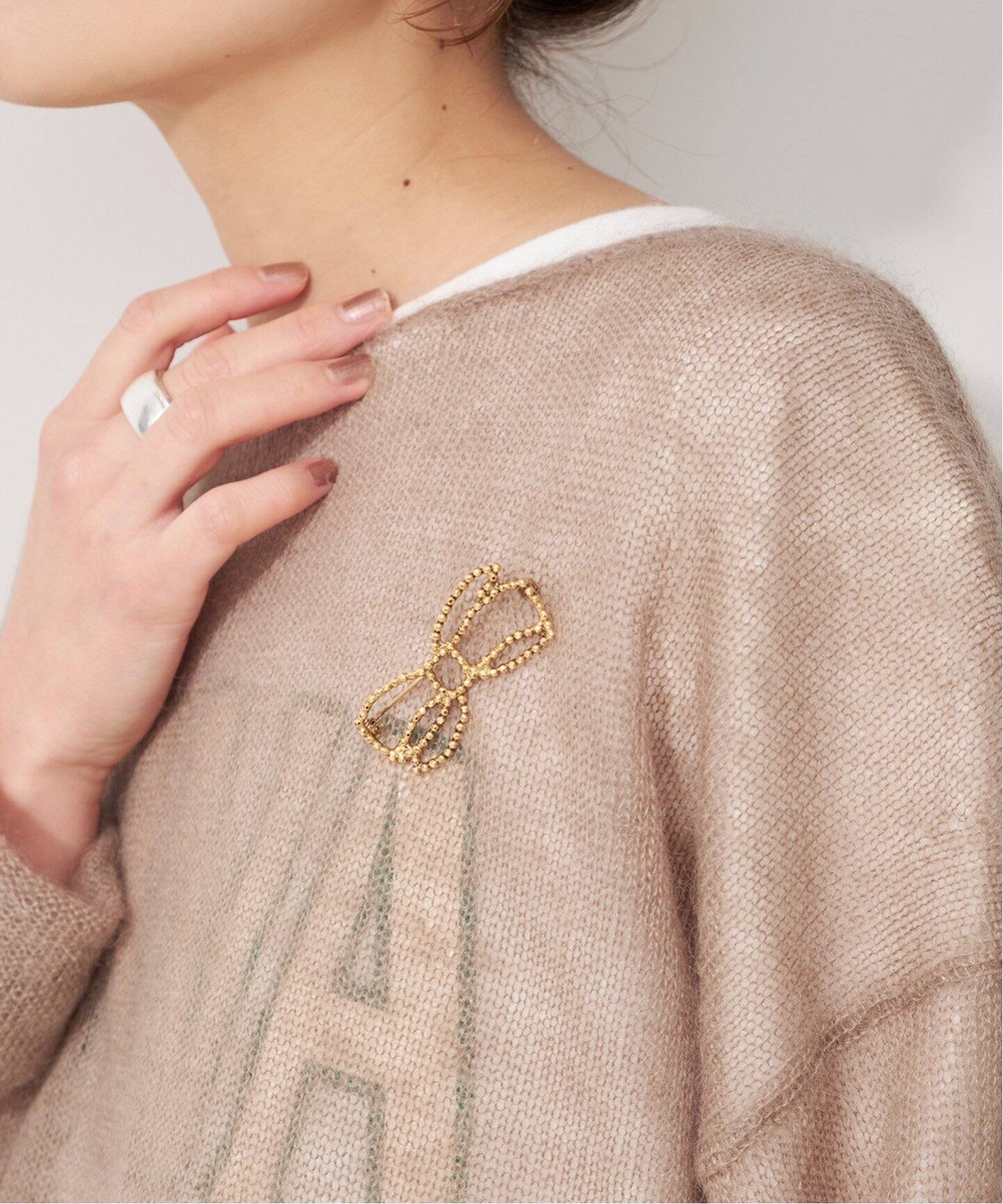 ADER Bijoux / アデル ビジュー CUTSELL ribbon brooch（その他 