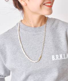 EO / イオ】 pearl mix long necklace（ネックレス）｜Spick & Span 