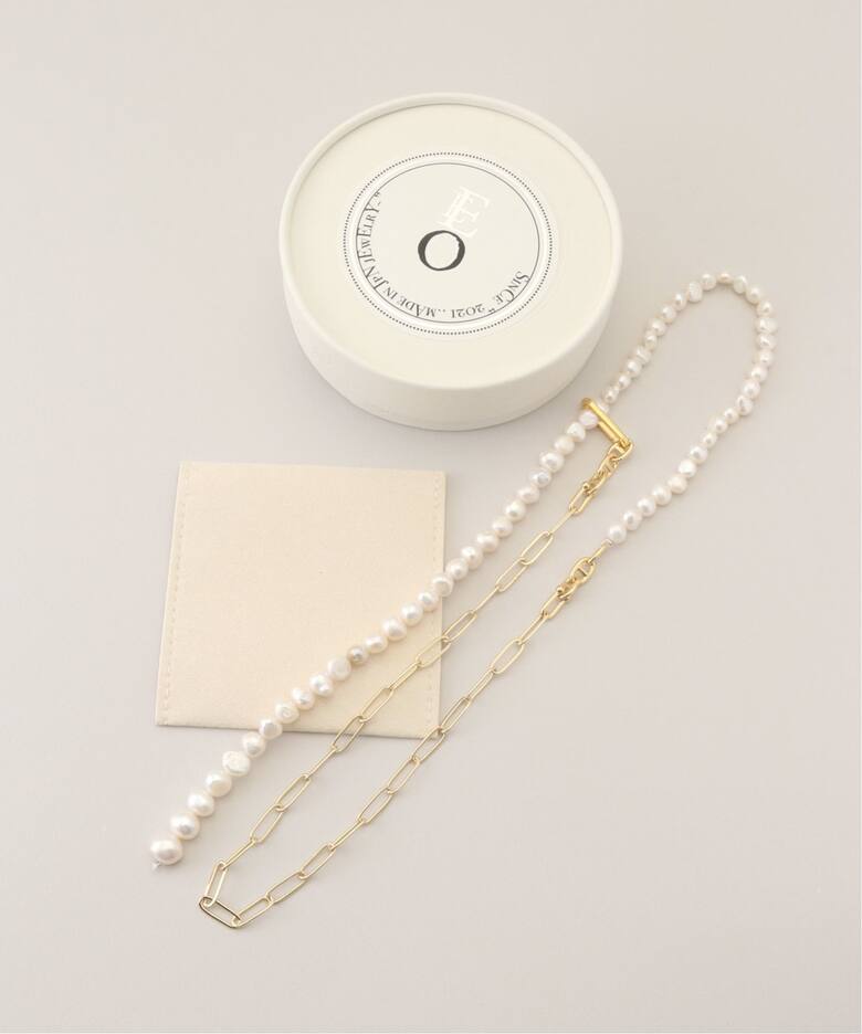 EO / イオ】 pearl mix long necklace（ネックレス）｜Spick & Span 