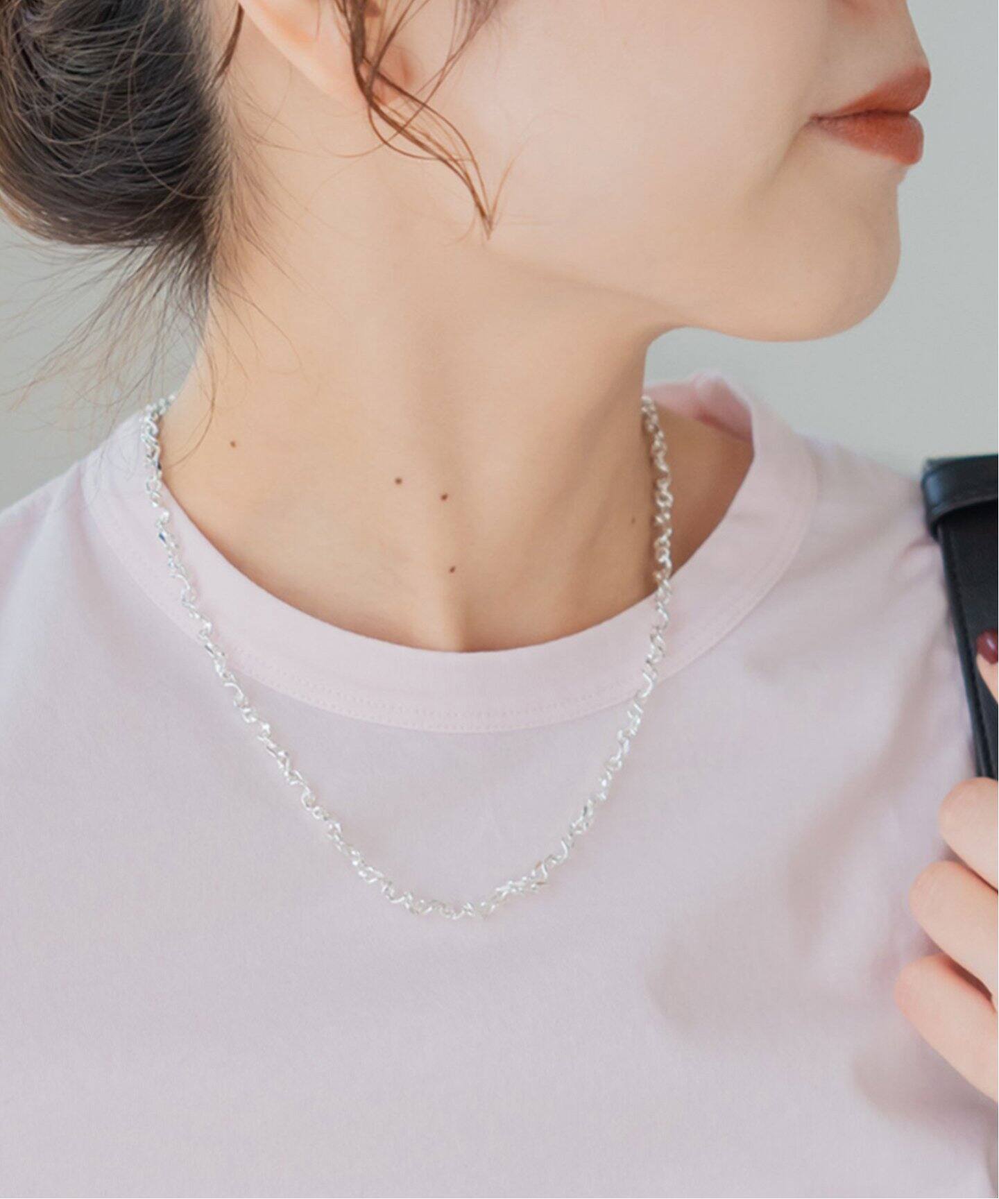 Soierie / ソワリー Figue clip slim necklace 130-053（ネックレス 
