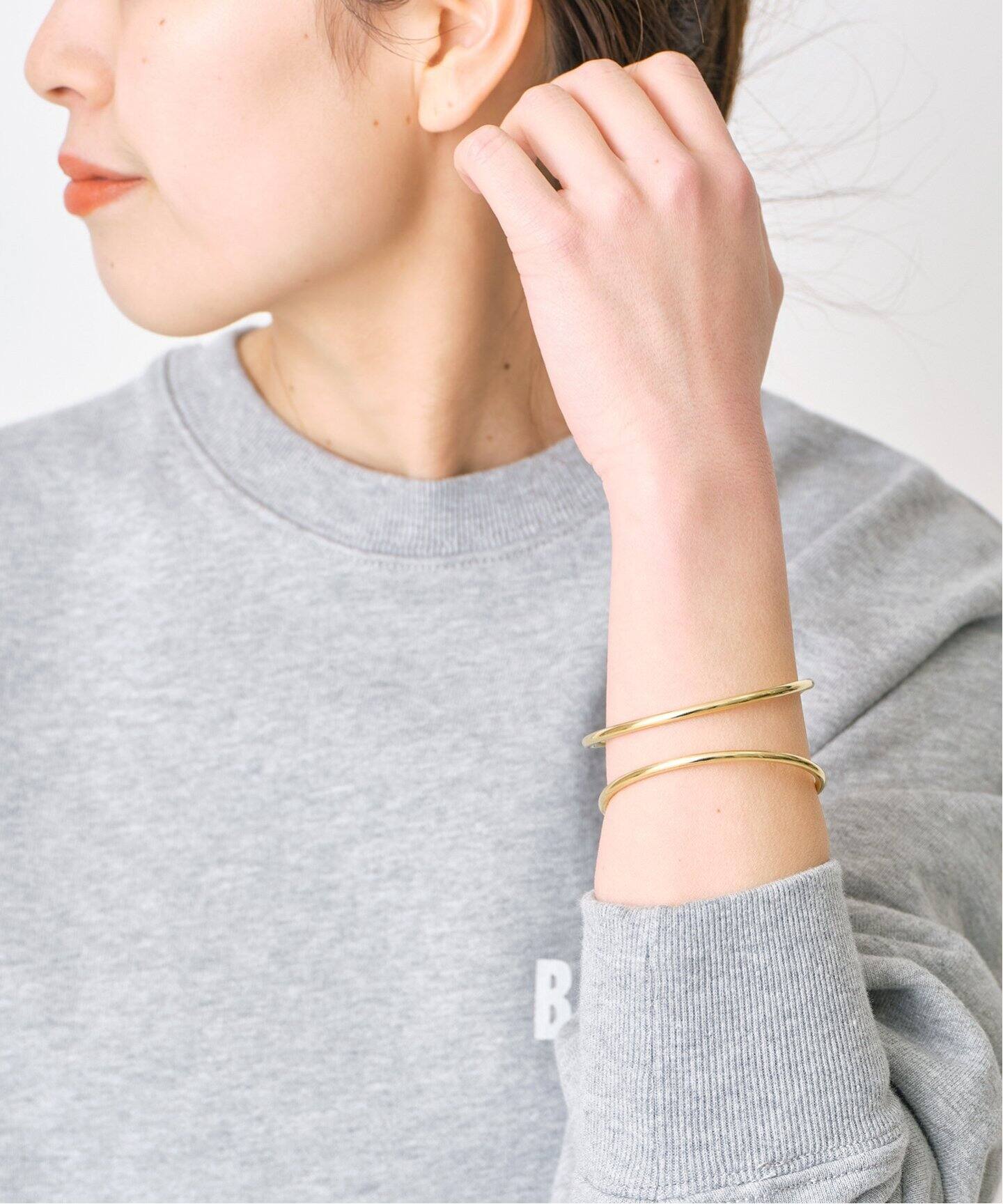 Bijou R.I / ビジューアールアイ】Stitch Bent Bracelet（ブレスレット 