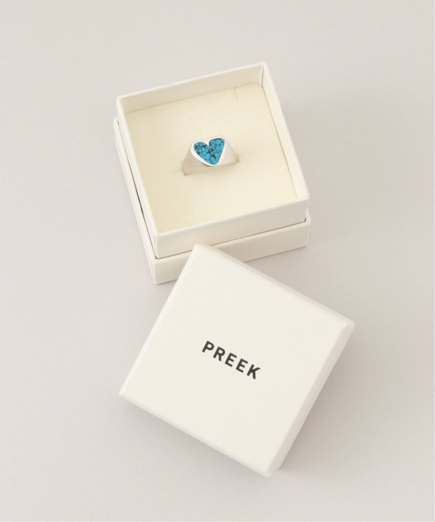 PREEK/プリーク】rough heart turquoise ring（リング）｜FRAMeWORK 
