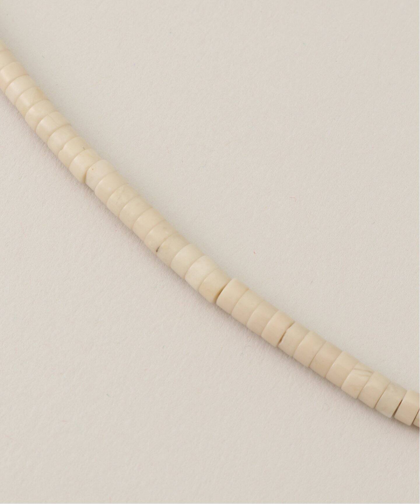 MIKIA ビーズネックレス ホワイト MIKIA/ミキア】ビーズネックレス 別注jasper（ネックレス