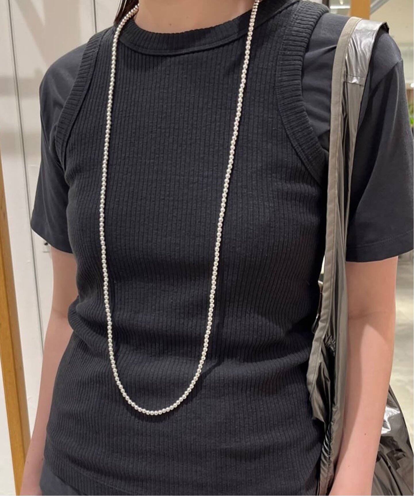 ≪追加≫INDIAN JEWELRY 5mm シャイニービーズネックレス44インチ3 