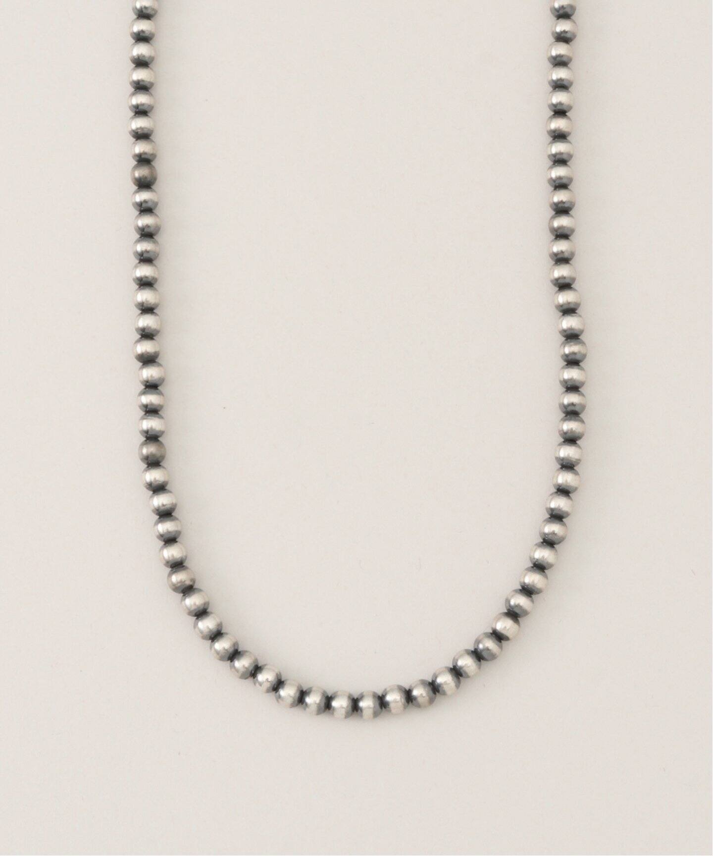 INDIAN JEWELRY 5mmボールビーズネックレス20INCH（ネックレス 