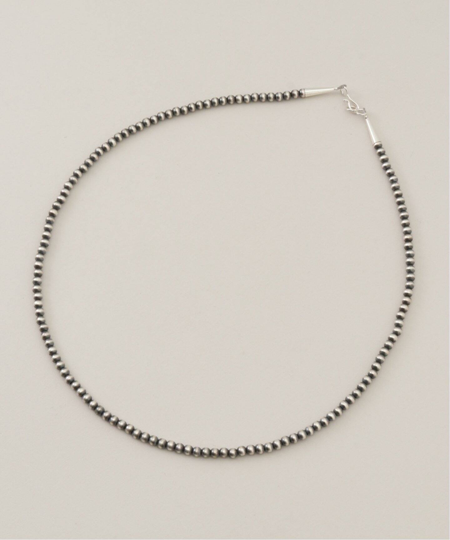INDIAN JEWELRY 4mmボールビーズネックレス20インチ（ネックレス 