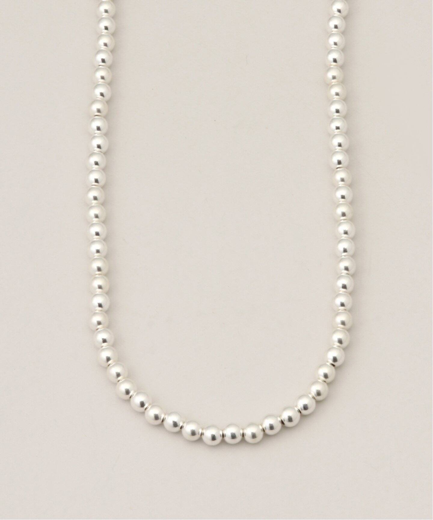 ≪追加≫INDIAN JEWELRY 5mm シャイニービーズネックレス44インチ2