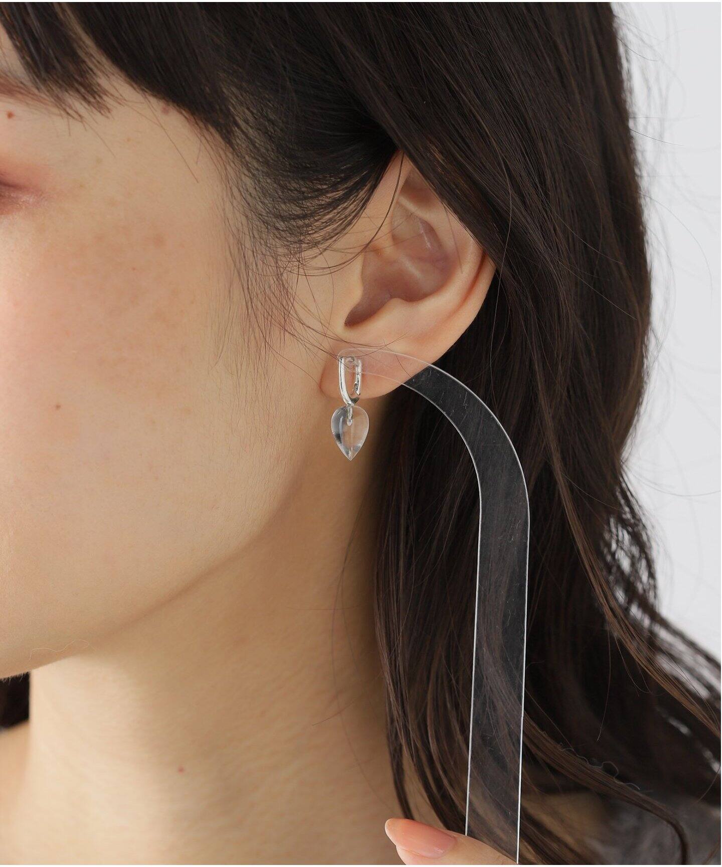 R.ALAGAN/ララガン DEWDROP STONE HOOPS（ピアス（両耳用））｜THENIME 