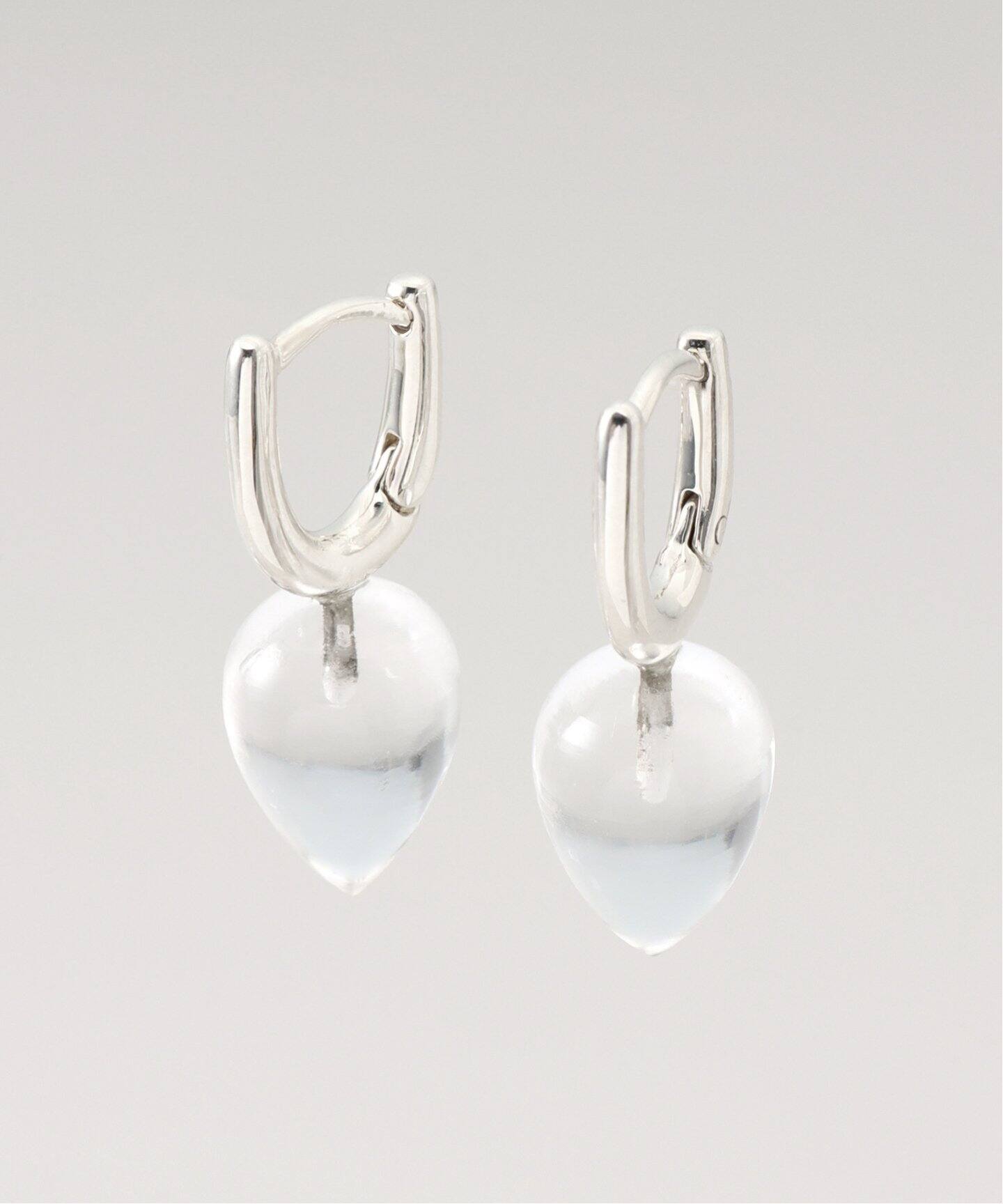 R.ALAGAN/ララガン DEWDROP STONE HOOPS（ピアス（両耳用））｜THENIME  